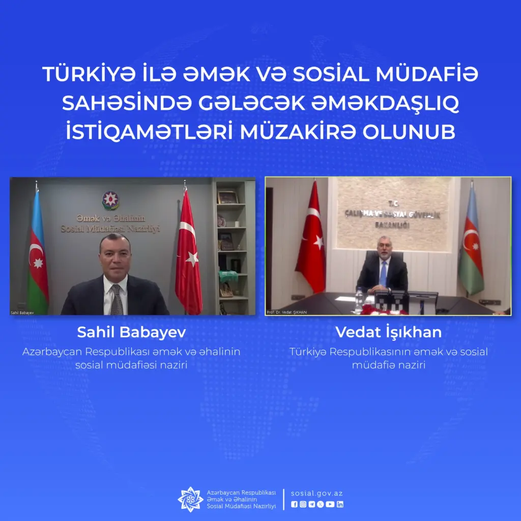 Nazir Sahil Babayev Vedat İşıkhan ilə videokonfrans edib